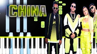Anuel AA, Daddy Yankee, Karol G, Ozuna & J Balvin - China (Piano Tutorial) By MUSICHELP screenshot 4