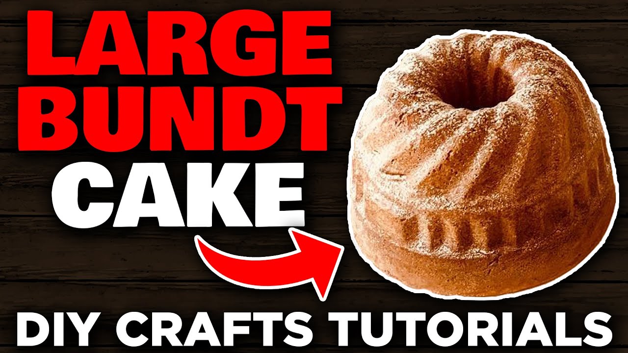 How To Make a large SALT DOUGH BUNDT CAKE