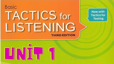 Tactics for Listening Third Edition Basic Unit 1 Introductions and Names