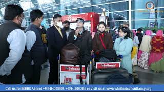 Mbbs Abroad Parents Review About Shri Hari Consultancy Before Departure At Igi Airport Delhi