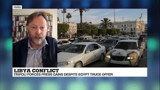 Libya Conflict Tripoli Forces Press Gains Despite Egypt Truce Offer