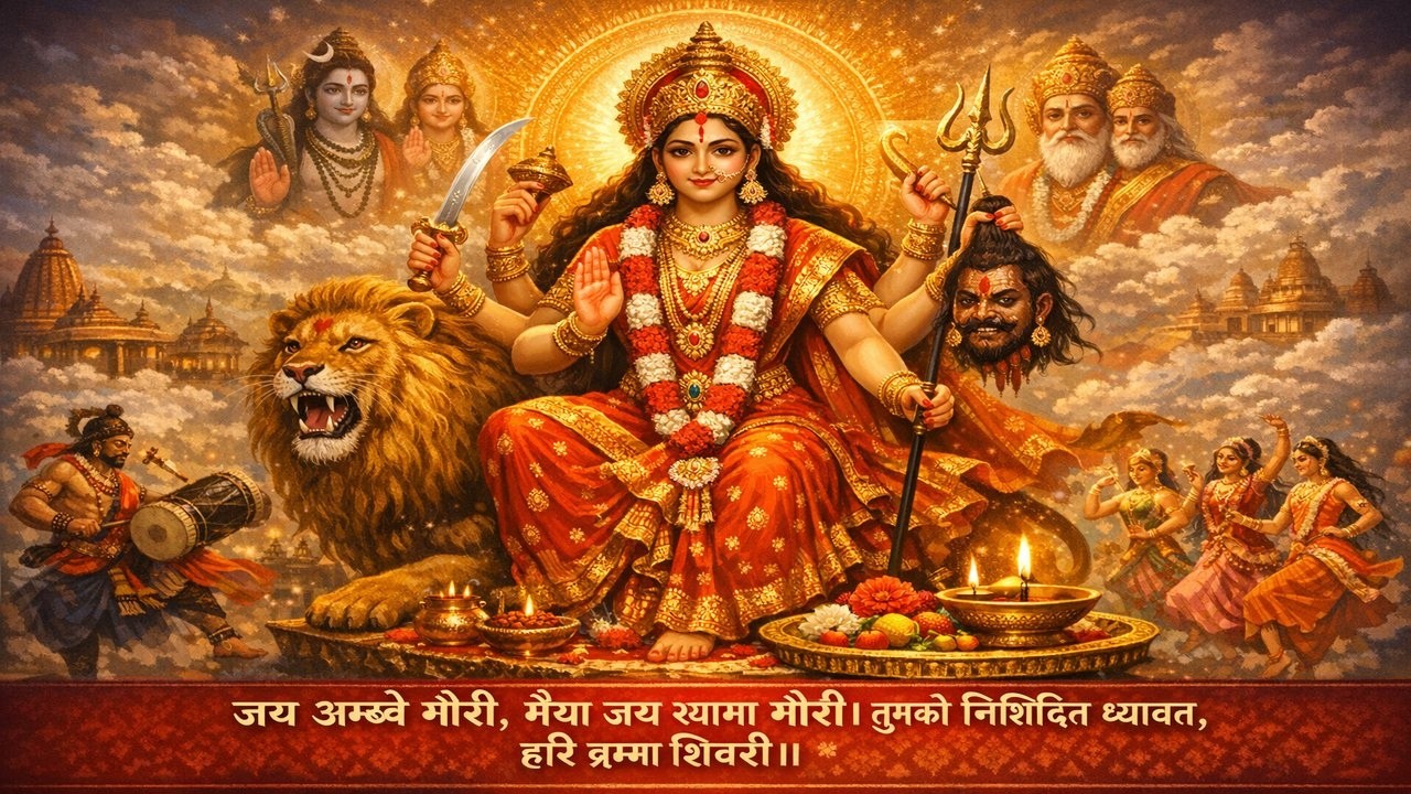 जय अम्बे गौरी आरती | Jai Ambe Gauri Aarti | Durga Mata Aarti | Navratri Special Bhajan
