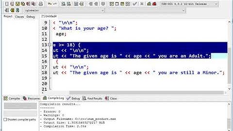 Legal Age Checker in C++ Using If Else Statement