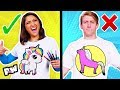 3 Marker T-Shirt Challenge!! Fun DIY Unicorn & T-Rex Dinosaurs! (Coloring Challenge) 3 Marker T-Shirt Challenge!! Fun DIY Unicorn & T-Rex Dinosaurs! (Coloring Challenge)