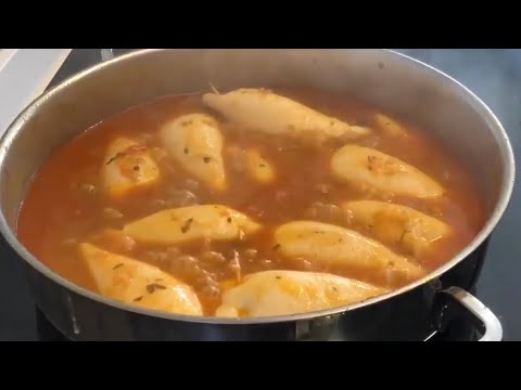 Video: Cómo Cocinar Canales De Calamar Rellenas De Arroz Y Setas