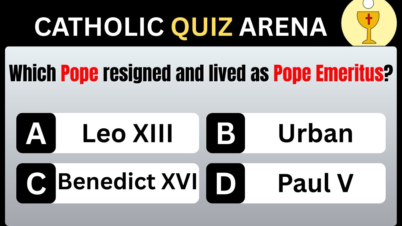 Popes Who Resigned in History ⛪ | From Celestine V to Benedict XVI | Catholic Timeline Quiz