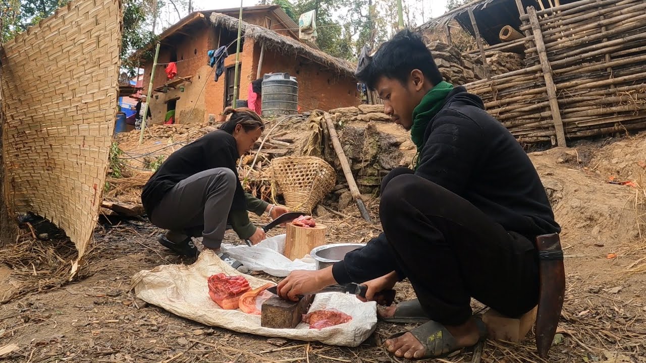 Gau ma Gunyu Choli ko Tayari gardai | hamro gaugharko para sanskar chalan