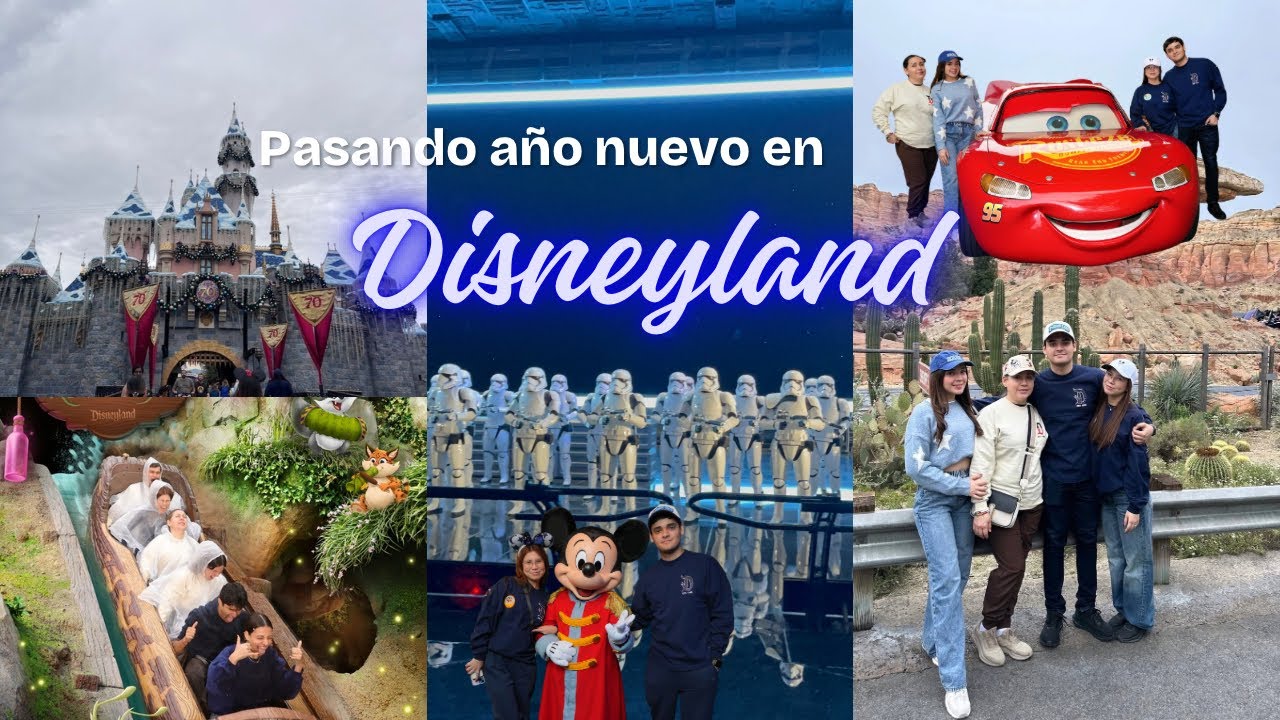 ASÍ PASAMOS AÑO NUEVO 2026 EN DISNEYLAND 🎡🌟| SE DESMAYA EN UN JUEGO😱| Rayitoobm