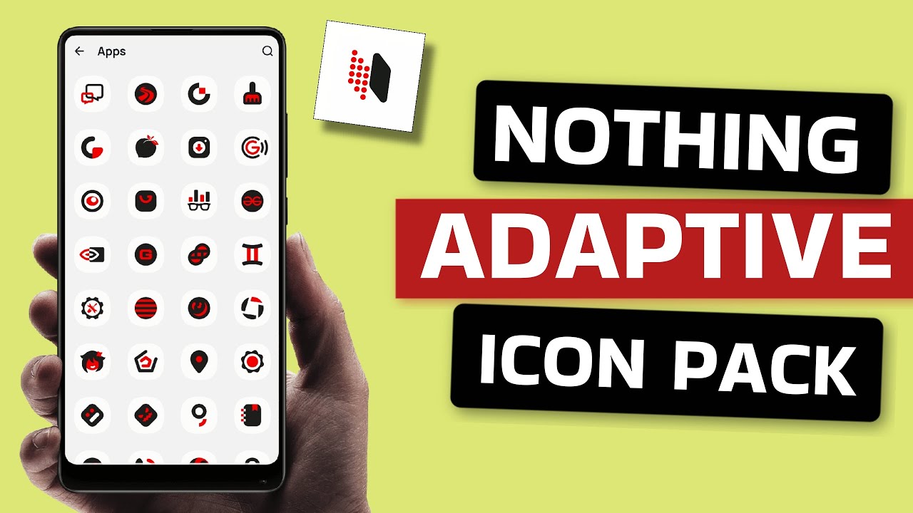 Best Nothing Adaptive Icon Pack App for Android - YouTube