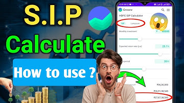 How to calculate sip in groww app | Mutual funds SIP calculate kaise kare