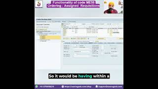 Functionality of code ME58 - Ordering Assigned Requisitions