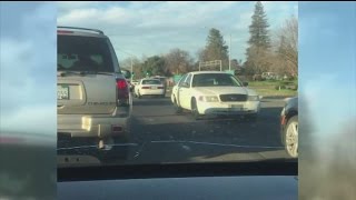 WATCH: Driver Goes Backward On Busy Sacramento Street
