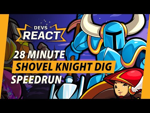 Yacht Club Games Reacts to 28 Minute Shovel Knight Dig Speedrun - YouTube