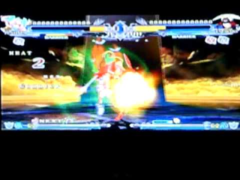 Blazblue CS2 (psp) casual match  Leroy (Nanoha) VS. Telulu (Tsubaki)