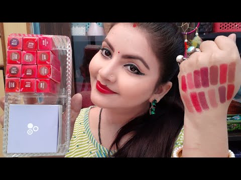 Nykaa so matte mini lipstick new 10 shades swatches | Nykaa haul | skincare & makeup | RARA