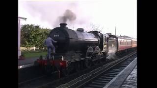 British Railways 61572 in lined black livery working at the North Norfolk Railway in January 2000