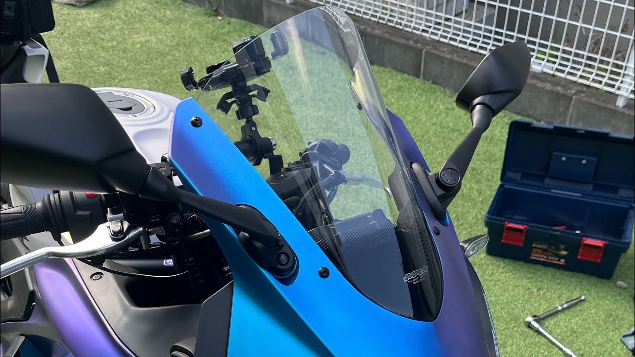 I replaced the windscreen on my 2025 YZF-R25 with an MRA screen