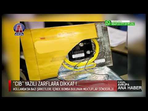 Ana Haber - Hollanda'da Şirketlere İçinde Bomba Bulunan Zarf - 09.01.2020 | Kanal Avrupa