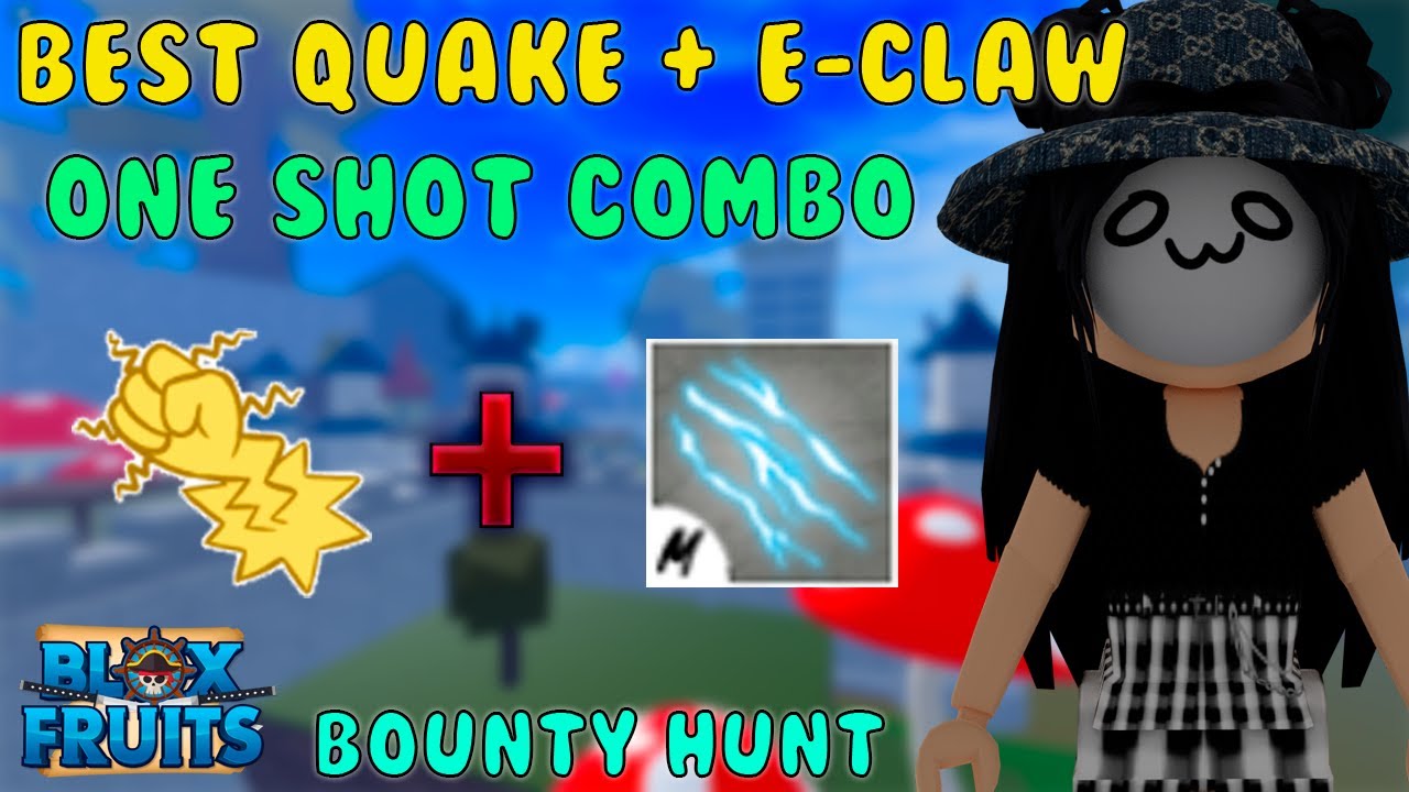 Best Quake + Electro Claw One Shot Combo』Bounty Hunt l Roblox