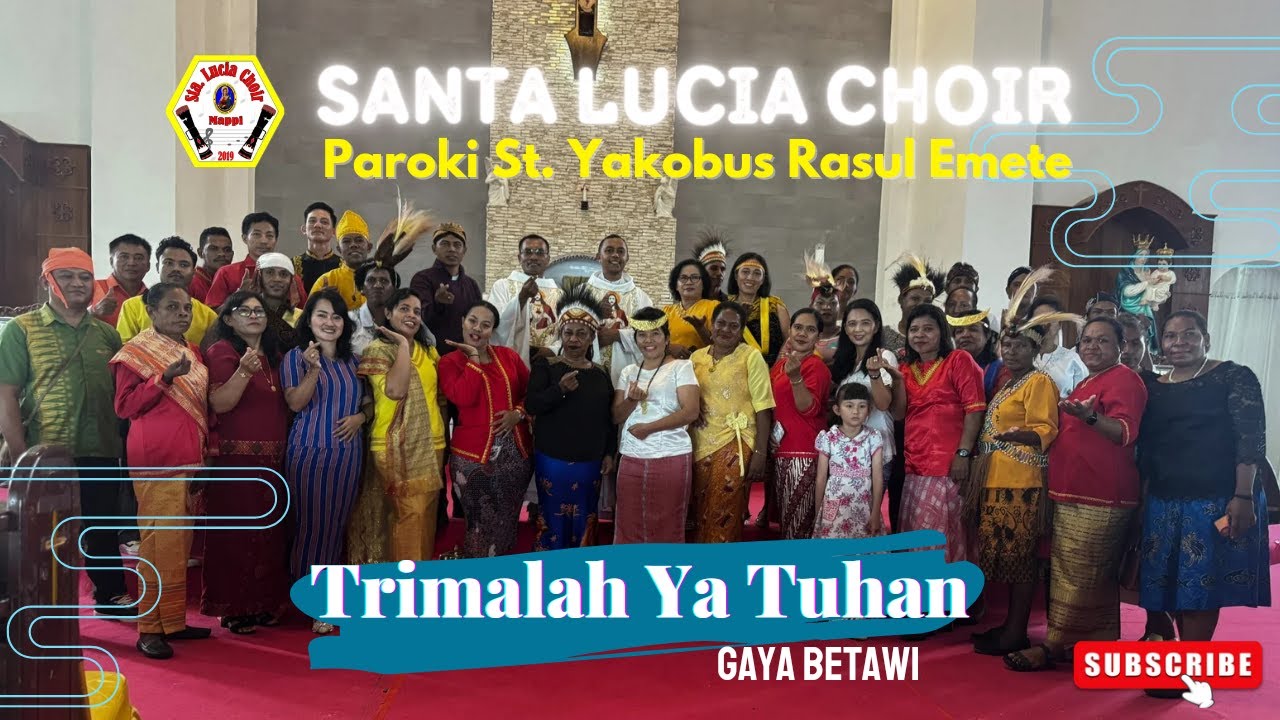 Lagu Persembahan_TRIMALAH YA TUHAN 🎶 Santa Lucia Choir_Paroki Santo Yakobus Rasul Emete