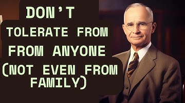 THE SIX UNACCEPTABLE BEHAVIOUR SHOULD NEVER BE TOLERATE||#napoleonhill