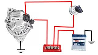 toyota corolla alternator wiring diagram | how to connection toyota 3 pin alternator 
