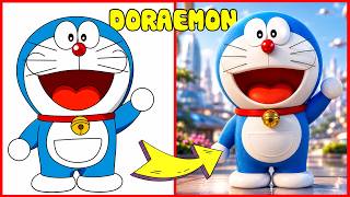 🔥SIÊU THỬ THÁCH🔥 DORAEMON Phiên Bản ĐỜI THỰC Sẽ Như Thế Nào? 30 Câu Đố HACK NÃO Về Doraemon & NOBITA screenshot 5
