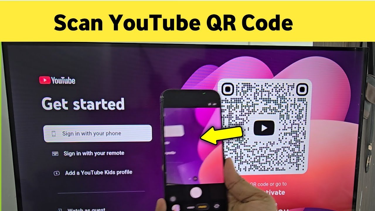 How to Scan Youtube QR code in Android Tv | Tv mein youtube qr code ...