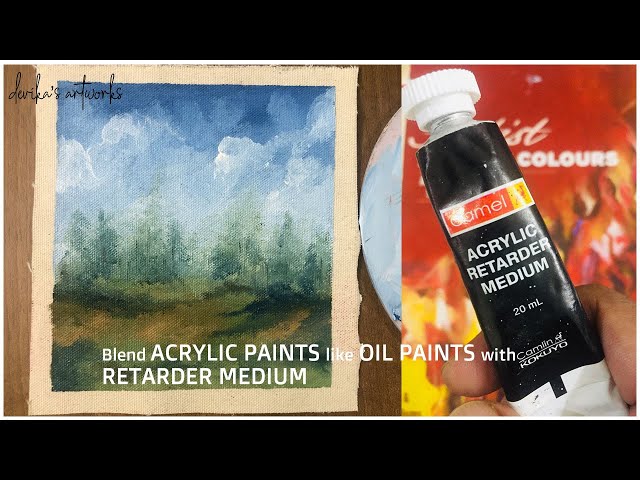 How to blend acrylic paints like oil paints/Retarder medium for