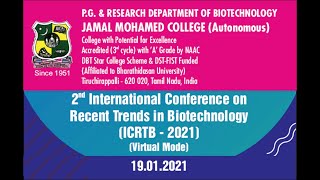 2nd International Conference on Recent Trends in Biotechnology [ICRTB-2021]