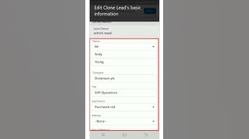 MyGuide: How to Clone a Lead in Salesforce Mobile