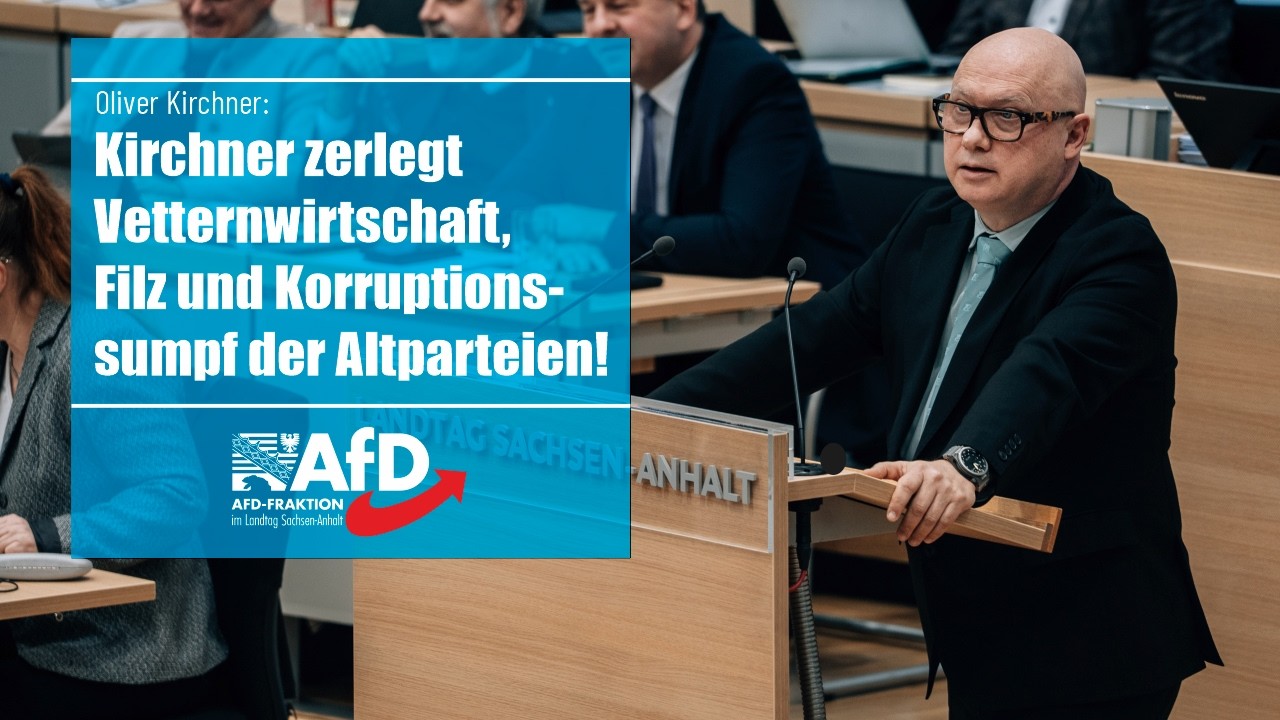 Kirchner zerlegt Vetternwirtschaft, Filz und Korruptionssumpf der Altparteien!