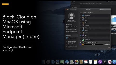 Block iCloud on MacOS using Microsoft Endpoint Manager (Intune)