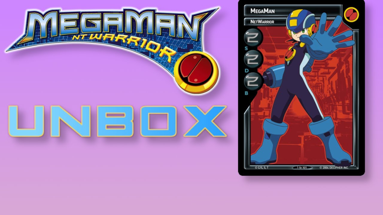 Megaman NT Warrior Trading Card Game Unboxing (2004) TCG Buzz YouTube