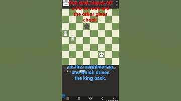 Easy mate with 2 rooks. Tutorial for beginners on chess.com #checkmate #chess #chesscom