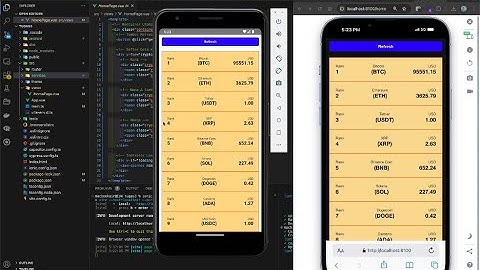 Tugas 3 PBPB - Menampilkan API Cryptocurrency dengan Ionic dan Vuejs. Tampil di android dan website