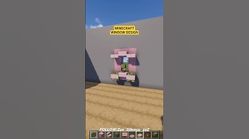 Minecraft: Window Design 44! #shorts #minecraft #minecrafttutorial #viral #design