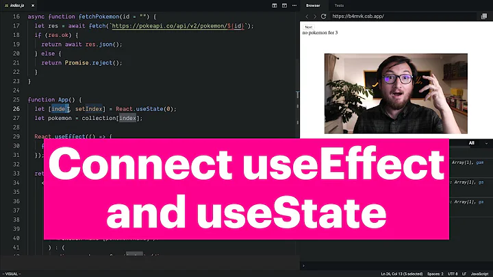 Connect useState and useEffect to Update Components with Data