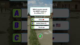 🌍 “Global superpower alert!”which country spend the most money on its military#usaquiz #amercia #usa