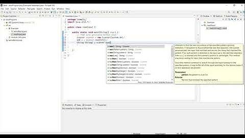 Reading input from console using Scanner in Java