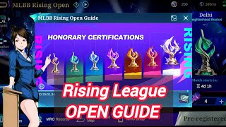 MLBB RISING OPEN GUIDE | JOIN RISING LEAGUE EVENT | MOBILE LEGENDS screenshot 3