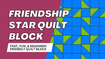 I Made a Friendship Star Quilt Block with Just My Scrap Pile!