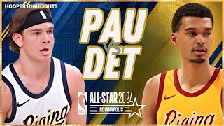 Team Pau vs Team Detlef Full Game Highlights | Feb 16 | 2024 NBA Rising Stars Game