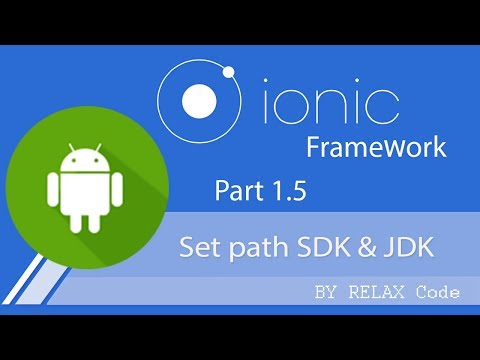 Part 1.5 Set path Android SDK (การติดตั้ง ionic)  - Ionic basic App