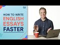 English essay how to write essays faster