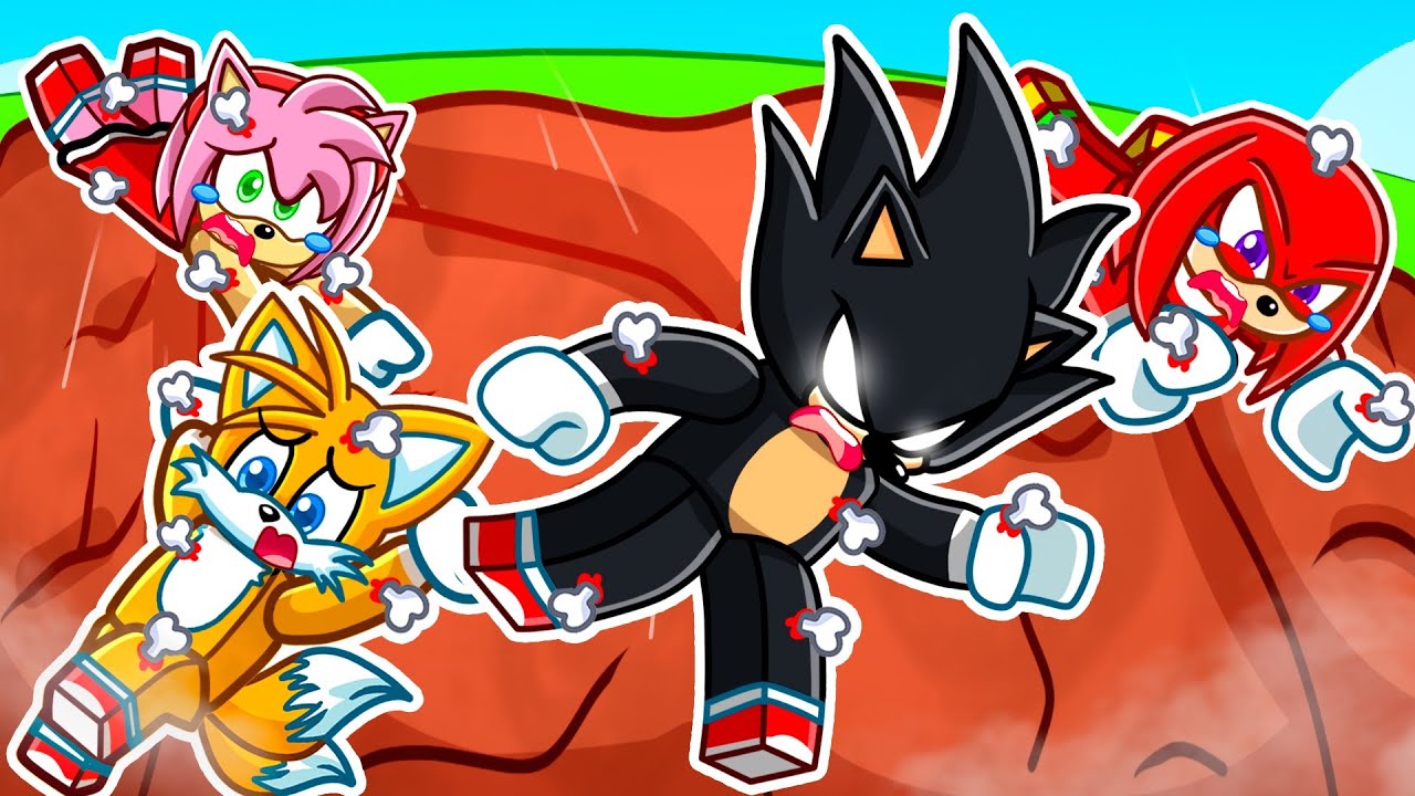 Me TRANSFORMÉ en DARK SONIC y Me ROMPÍ 9,428,126 HUESOS en Roblox HUESOS ROTOS!