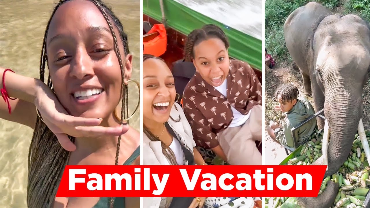 Tia Mowry Enjoying Her Family Vacation In Thailand YouTube