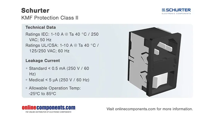 Component Moment - SCHURTER KMF Protection Class II