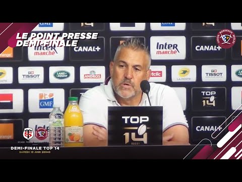 Aperçu de la vidéo « Le point presse après la demi-finale de Top 14 »