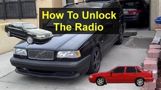 How to unlock a Volvo radio with the code for 850, 960, S90, S70, etc. - VOTD